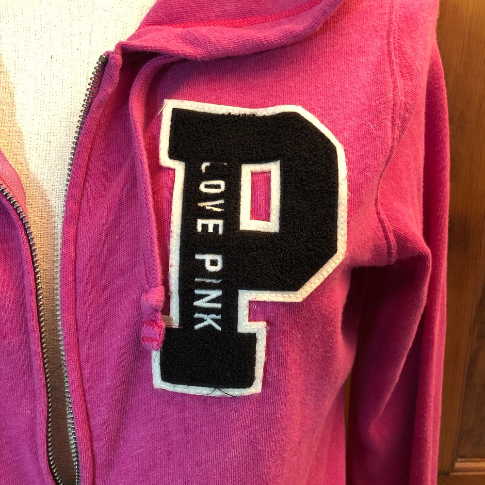 Victoria’s Secret PINK Appliqué Hoodie Small Tunic - Picture 4 of 5